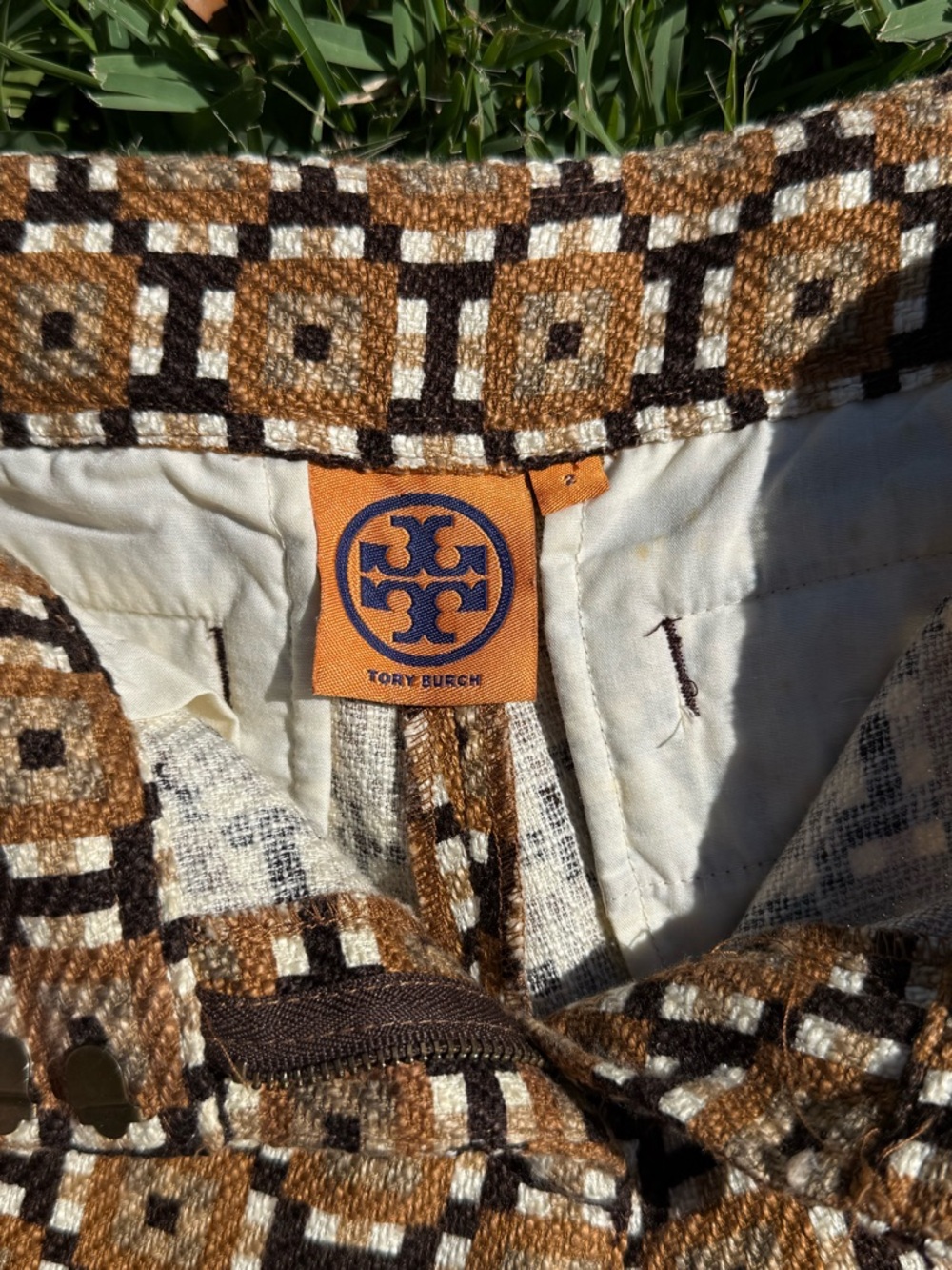 Tory Burch Geometric Print Pants - Picture 4 of 6